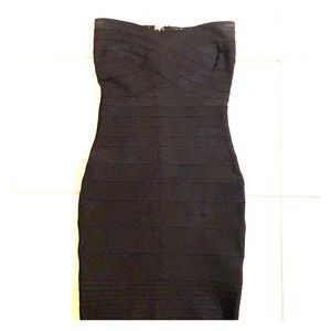 Black mini bandage dress